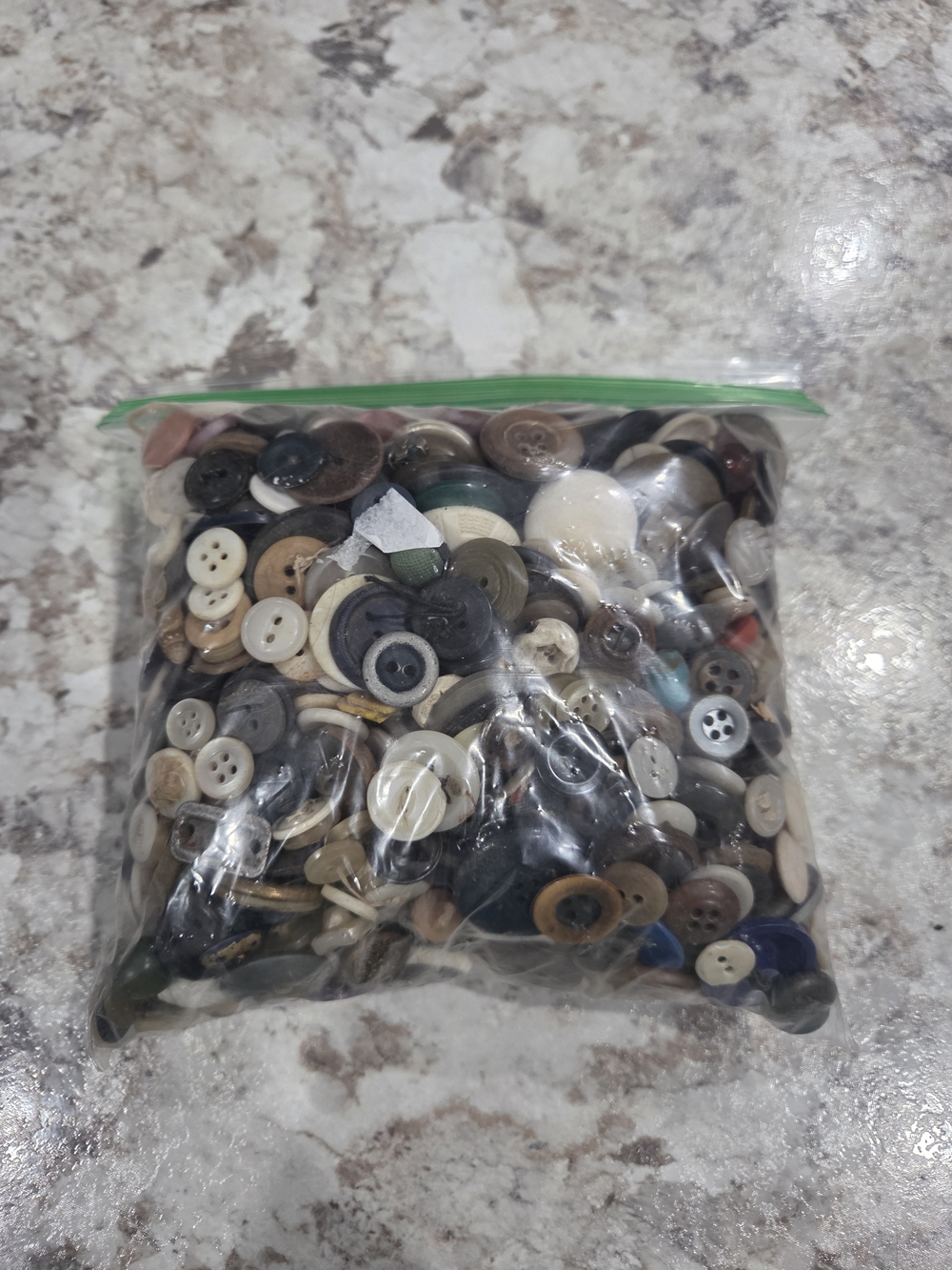 1.6lbs vintage and antique buttons, many styles, colors, sizes, materials